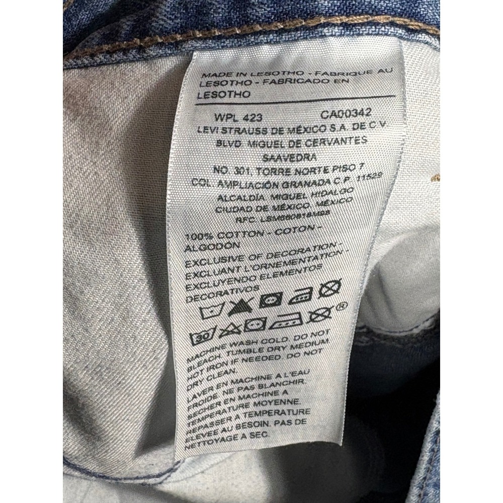 Signature by Levi Strauss‎ Mens Carpenter Jeans Light Wash Blue Denim Sz 40 - Picture 4 of 9
